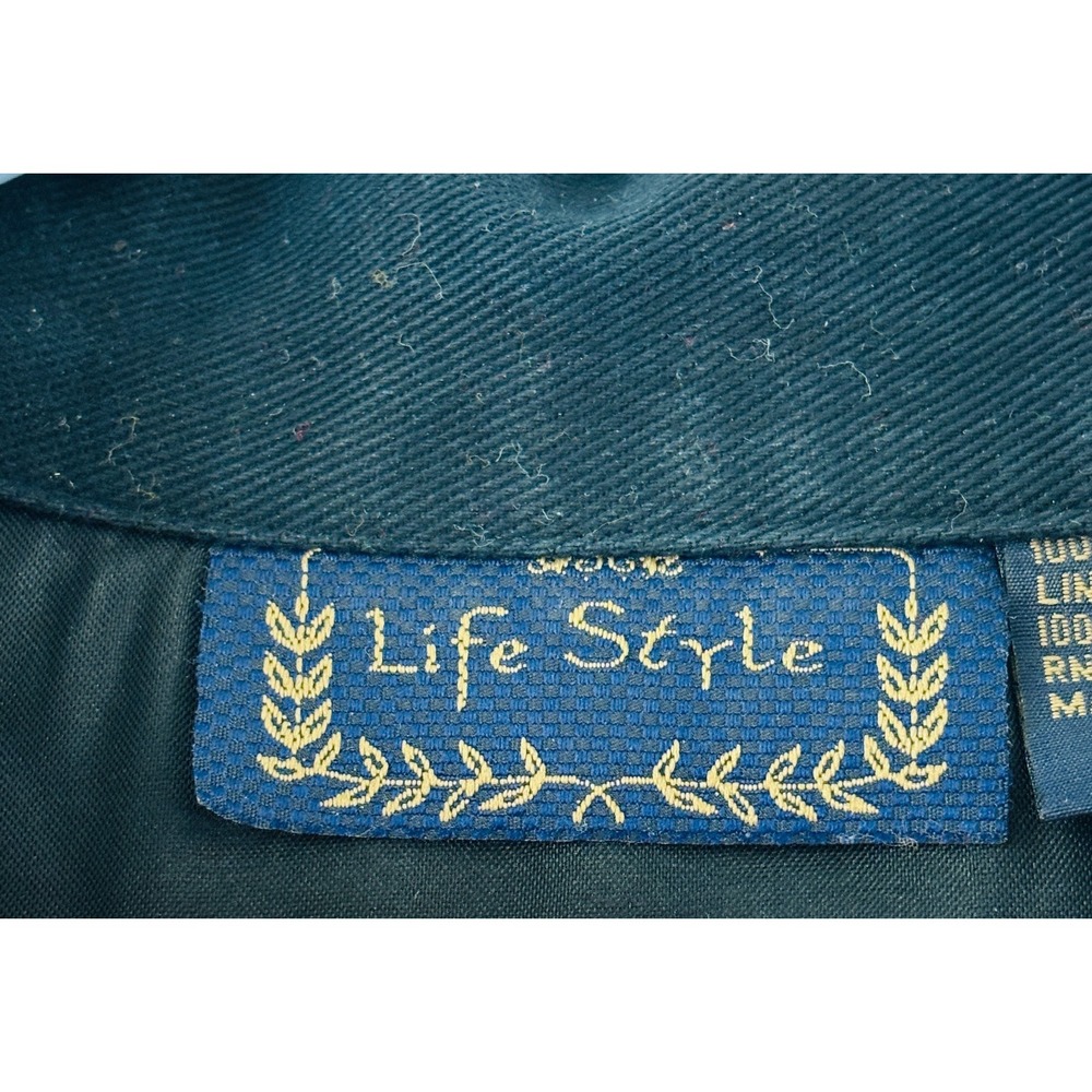 Halloween Witches Embroidered Button Jacket Womens XL Whimsical Life Style‎ Vtg - Picture 4 of 9